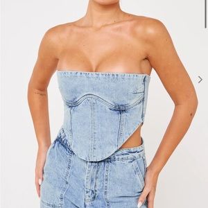 Luxe to Kill Denim Corset Top